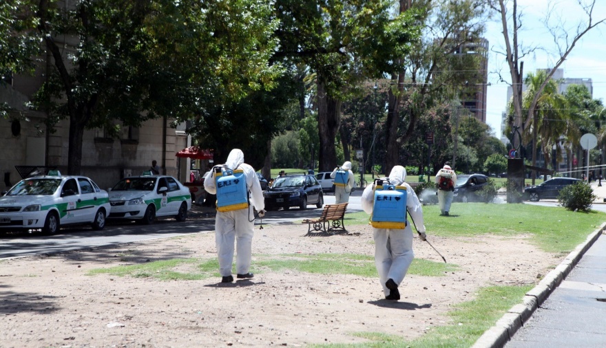 Redoblan los operativos de fumigación, que hoy llegaron a diez zonas de la ciudad de La Plata
